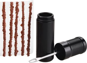 Kit de réparation crevaison tubeless vélo – Outil d’insertion + 5 mèches