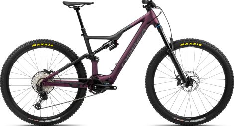 VTT Électrique Tout-Suspendu Orbea Rise H10 Shimano XT 12V 540 Wh 29'' Violet Metallic Mulberry