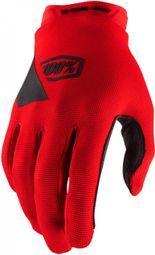 100% Ridecamp Glove Red