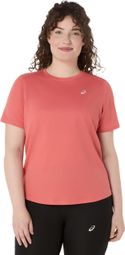 Asics Core kortemouwenshirt voor dames, roze