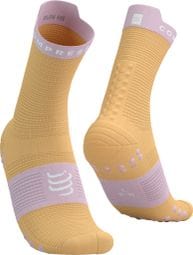 Chaussettes Compressport Pro Racing V4.0 Run High Orange/Rose