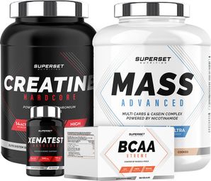 Programme Prise de Masse Expert - Mass Advanced 2 5kg Cookies - Créatine  Hardcore - BCAA Xtreme - Xenatest Hardcore | Alltricks.fr