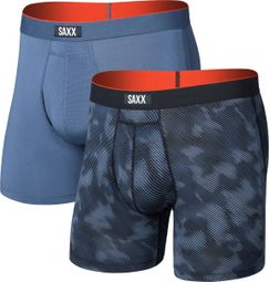 Saxx Men's Blue Multi-Sport Mesh Boxers (2-Pack)