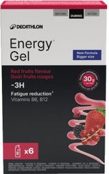 Gels énergétiques Decathlon Nutrition Energy Gel Fruits rouges - 6x46g