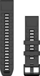 Bracelet de Montre Garmin QuickFit 22 mm Silicone Gris Graphite Noir