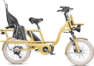 Vélo Cargo GAYA  L'Incroyable Le Court  Moka  pack bébé