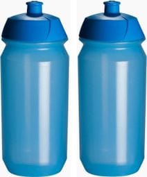 2x Bidons 500 ml - Bleu transparent