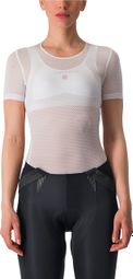 Maillot Castelli Pro Mesh de manga corta para mujer Blanco