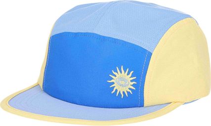 Casquette BV Sport 5 Panel ''Méditerranée'' Bleu/Jaune