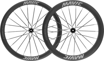 Paire de Roues Mavic Comete 45/55 700mm | 12x100 - 12x142 mm | Centerlock | Noir/Gris