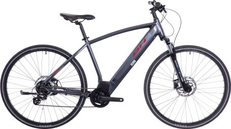 VTC Électrique BH Atom Cross Shimano Altus 8V 500 Wh 700 mm Gris Plata 2023 - Produit Reconditionné
