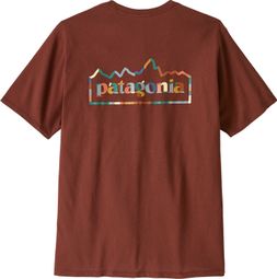 Camiseta Patagonia Unity Fitz Responsibili-Tee roja para hombre