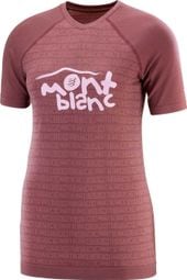 Compressport Mont-Blanc Damen Kurzarm Jersey Rot