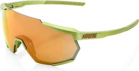 Lunettes 100% Racetrap Vert Métallique / Miroir Bronze