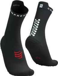 Calcetines Compressport Pro Racing Socks v4.0 Run High Negro/Blanco/Rojo 