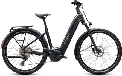 Bicicleta eléctrica Cube Nuride Hybrid Performance 720 Easy Entry con Shimano Deore, 12 V, 720 Wh, Bosch 75 Nm, 700 mm, gris Shadow 2027