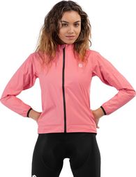 Veste de pluie vélo femme Cyclisme J2 Fauniera Corail