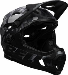 Bell Super DH Mips Removable Chinstrap Helm Black Grey Camo 2022