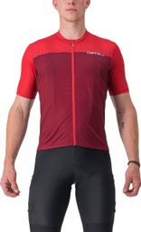 Castelli Unlimited Entrata Kurzarmtrikot Rot/Bordeaux