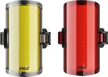 Paire d'Éclairages Avant/Arrière Knog Cobber Reflex Twinpack Noir