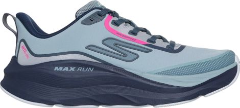 Skechers Waterproof Max Cushioning Max Run Vorteza Running Shoes, Gray, Women's