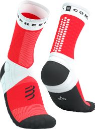 Compressport Ultra Trail V2.0 Socken Weiß/Rot