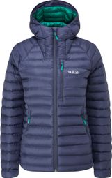 RAB Microlight Alpine Daunenjacke Blau Frau