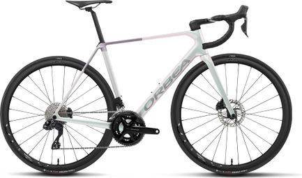 Orbea Orca M35i Road Bike with Shimano 105 Di2 12-speed, 700 mm, Iris White / Lilac, 2027