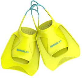 Paar Speedo Biofuse Fitnessflossen - Hyper Gelb/Arctic Glass
