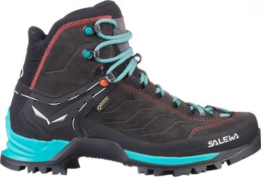 Zapatos De Senderismo Mujer Salewa Mountain Trainer Mid Gore-Tex Marrón / Azul