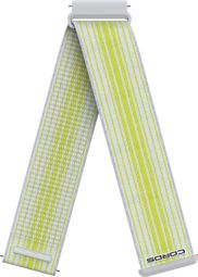 Uhrenarmband für Coros Pace 4, 22 mm, Nylon, weiß-gelb