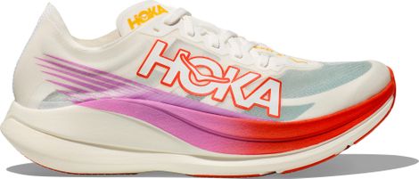 Hoka Rocket X 2 Laufschuhe Weiß/Rot/Pink Unisex