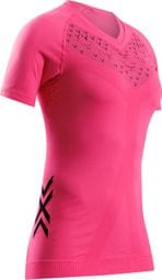 X-Bionic Twyce Run Neon Pink/Black Jersey met korte mouwen