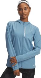 Chaqueta cortavientos Under Armour OutRun The Storm, azul, mujer