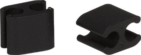 Box of 10 Clips Duo Elvedes Black 5.0 mm