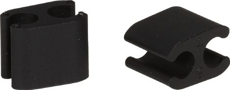 Boite de 10 Clips Duo Elvedes Noir 5.0 mm 