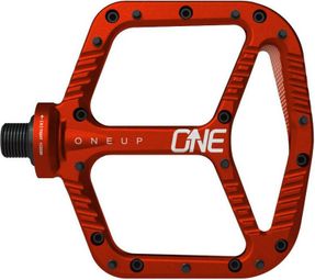 OneUp Red Aluminium Pedal Pair