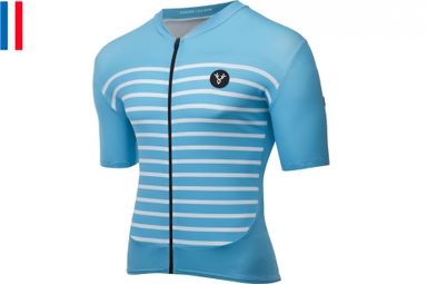 LeBram Ventoux Kurzarm Jersey Sky Blue Slim Fit