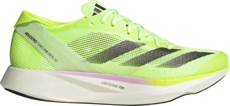adidas Performance adizero Takumi Sen 10 Geel Groen Dames Hardloopschoenen