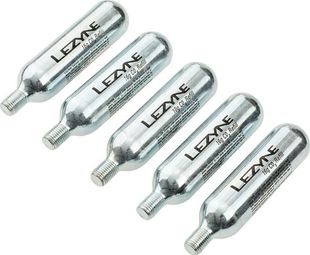 Lezyne 16g CO2 Cartridges Silver x5