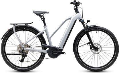 Bicicleta eléctrica Cube Kathmandu Hybrid ONE 800 Trapeze Shimano Deore XT 12 V, 800 Wh, Bosch 120 Nm, 700 mm, gris Silverstar 2027