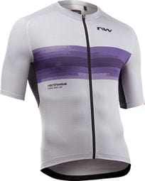 Maillot Manches Courtes Northwave Force Evo Gris/Violet Homme