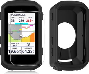 Pack protection Garmin Edge 850 / 550 – Etui silicone + verre trempé 9H