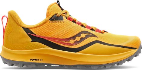 Zapatillas Trail Running Saucony Peregrine 12 amarillo rojo mujer
