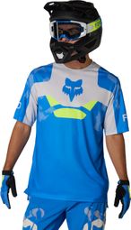 Fox Ranger Tactile Short Sleeve Jersey Blue/White/Green Men's