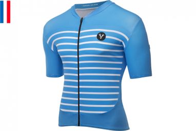 Maglia manica corta Azure LeBram Ventoux Blu Fit