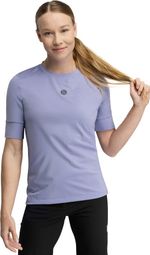 T-shirt cyclisme gravel femme Aria Pourpre