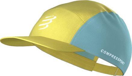 Casquette Compressport 5 Panel Jaune/Bleu