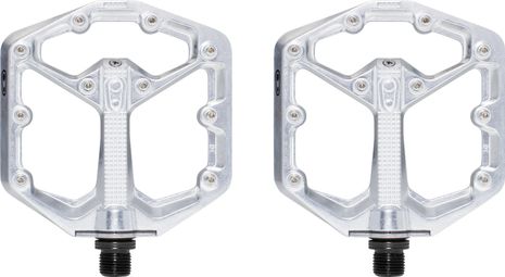 Crankbrothers stamp 7 pequeño - edición plata pedales planos plata pulida