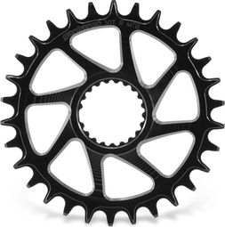 Plateau VTT Garbaruk Rond Direct Mount pour Pédalier Shimano 3mm Offset Noir